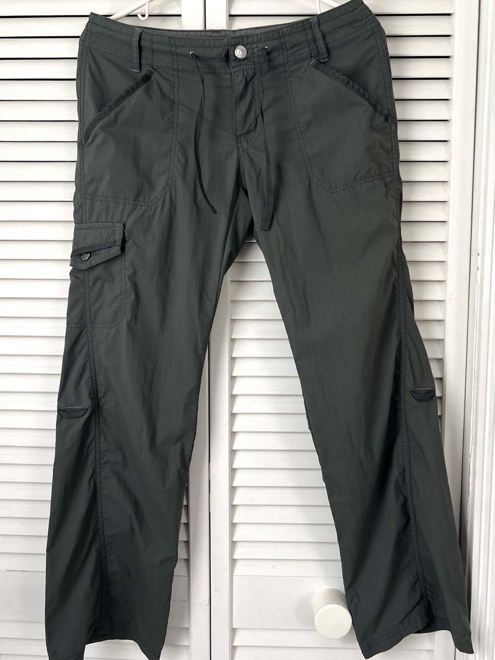 REI Aldervale Roll-Up Cargo Hiking Pants Grey Size 4 Petite Excellent